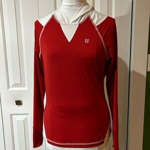 Red & White tennis hoodie